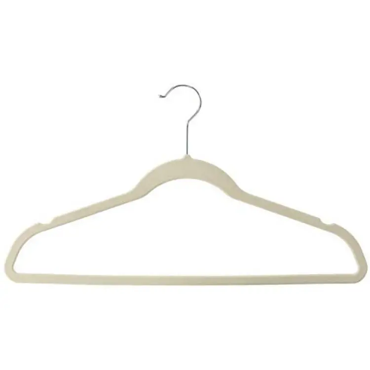 Clothes Hangers, Ivory Velvet Hangers, Slim Clothes Hanger 10 - 50 - 100  Pack