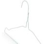 HANGERWORLD 20 Strong 16.1inch Metal 13 Gauge White Wire Remat Clothes Garment Notched Pants Bar Hangers.