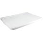 STERILITE 28 Quart Clear Bin Storage Boxes Tote Container w/White Lid (100 Pack)