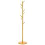 GTT-coat racks Wooden Tree Coat Rack, 8 Hooks - Super Easy Assembly NO Tools Required - Standing Coat Stand,Hallway Coat Hanger Hat Stand, for Handbag, Clothes & Accessories (Color : Wood Color)