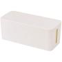 Plastic Wire Storage Boxes Removable Cover Cable Heat Emission Tidy Box,32x13.6x12.7cm,Black