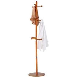 TD Rubber Solid Wood Coat Racks Landing Bedroom New Type Clothes Hanger Hangers Creative Bag Rack