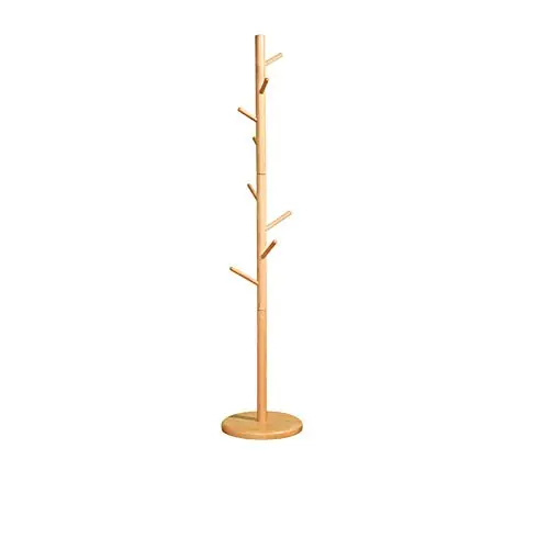 JZX Household Coat Rack Bedroom Creative Solid Wood Floor Hanger Simple Hanger Fashion Tree Porch Clothes Rack Modern/A