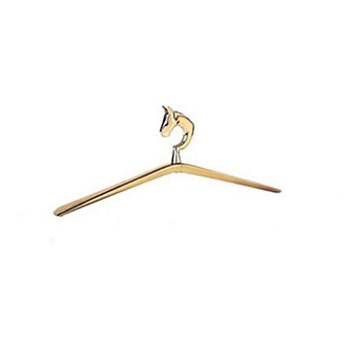 WZP Hanger Gold Aluminum Hanger Home Drying Rack,Multi-Function Horse Head Hanger Skirt Aluminum Alloy/Golden/As Shown