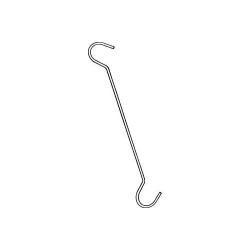 6" L Metal Double C Hooks - Ceiling Sign Holder/Ceiling Item Hangers - 40 Pack