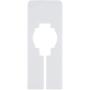 Juvale 60-Pack White Blank Rectangle Hanger Dividers for Clothing Racks, Home, and Closet, 5 x 2 Inches