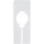 Juvale 60-Pack White Blank Rectangle Hanger Dividers for Clothing Racks, Home, and Closet, 5 x 2 Inches