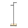 WZP Clothing Display Stand Creative Metal Wrought Iron Floor Coat Rack,Wooden Nordic Easy to Assemble Stainless Steel Bedroom Independent Hanger Nakajima/Black/As Shown