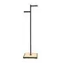 WZP Clothing Display Stand Creative Metal Wrought Iron Floor Coat Rack,Wooden Nordic Easy to Assemble Stainless Steel Bedroom Independent Hanger Nakajima/Black/As Shown