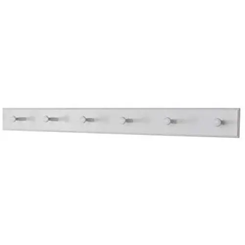 White Shaker Peg Rack - Solid Maple Peg Hook Rack - Wooden Wall Peg Coat Rack - Made in The USA (35" x 3.5" with 6 pegs) White Shaker Peg Rack - Solid Maple Peg Hook Rack - Wooden Wall Peg Coat Rack - Made in The USA (35" x 3.5" with 6 pegs)