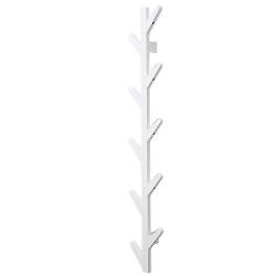 WZP Clothing Display Rack Hanger Wall Hanging Clothing Display Stand,White Creative Bag Clothes Hook,Hall Entrance Porch Clothing Display Stand Wall Mount/White / 123CM