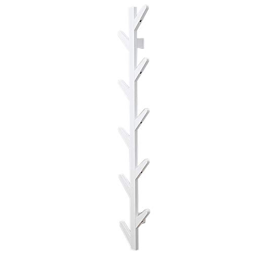 WZP Clothing Display Rack Hanger Wall Hanging Clothing Display Stand,White Creative Bag Clothes Hook,Hall Entrance Porch Clothing Display Stand Wall Mount/White / 123CM