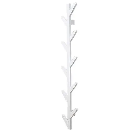 WZP Clothing Display Rack Hanger Wall Hanging Clothing Display Stand,White Creative Bag Clothes Hook,Hall Entrance Porch Clothing Display Stand Wall Mount/White / 123CM WZP Clothing Display Rack Hanger Wall Hanging Clothing Display Stand,White Creative Bag Clothes Hook,Hall Entrance Porch Clothing Display Stand Wall Mount/White / 123CM