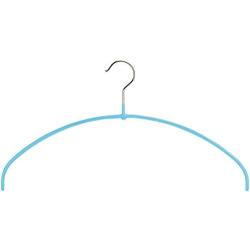 MAWA Non-Slip Space-Saving Clothes Hanger Style 44-PT for Shirts & Dresses, Pack of 4, Blue, 4 Pieces