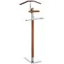 Alek...Shop Executive Suit Stand Valet Rack Hanger Clothes Organizer Men Coat Butler Style Chrome/Tabacco Modern Wood & Metal Alek...Shop Executive Suit Stand Valet Rack Hanger Clothes Organizer Men Coat Butler Style Chrome/Tabacco Modern Wood & Metal