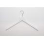 Sueded Luxe Wood Hangers for Clothes- Heavy Duty Hangers for Tank Top, Shirt, Coat, Sweater-Dress Hangers- Non Slip, Slim and Space Saving Hangers (White, 100)