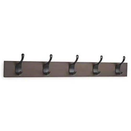 AmazonBasics Wall Mounted Coat Rack, 5 Modern Hooks, Set of 2, Espresso AmazonBasics Wall Mounted Coat Rack, 5 Modern Hooks, Set of 2, Espresso
