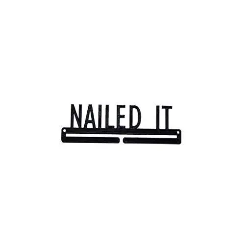 Nailed it Running Marathon Sports Medal Display Rack Holder Hanger Organizer for Wall - Hang Your Race Medals