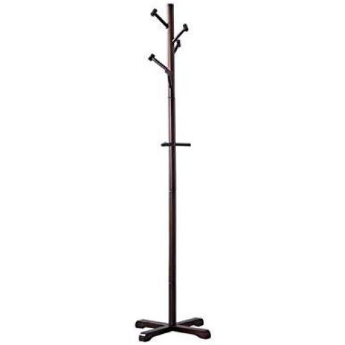 Barture-Coat rack Clothes Stand Hangers Wood Entryway Storage Shelf with Hooks Height 178cm Simple Installation 2 Colors (Color : Black) Barture-Coat rack Clothes Stand Hangers Wood Entryway Storage Shelf with Hooks Height 178cm Simple Installation 2 Colors (Color : Black)