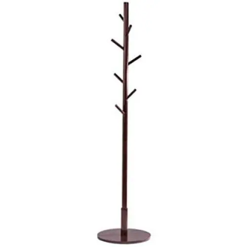 AJZGF Coatrack Solid Wood Coat Rack Floor Bedroom Simple Hanger Office Simple Clothes Hanger Clothes Scarf hat Storage Rack Hatstand