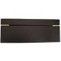 Wooden Tea Boxes Organizer Storage Chest - Matte Black With Removable Compartments
