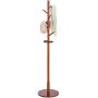 Simple Modern Solid Wood Coat Rack Clothes Rail Corner Hanger Landing Hangers Bedroom Creativity Bag Rack (Color : Bronze)