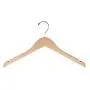 NAHANCO 81-17CH 17" Flat Wood Hanger with Notches, Chrome Hook, Natural (Pack of 100) NAHANCO 81-17CH 17" Flat Wood Hanger with Notches, Chrome Hook, Natural (Pack of 100)