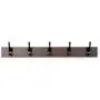 AmazonBasics Wall Mounted Coat Rack, 5 Modern Hooks, Set of 2, Walnut AmazonBasics Wall Mounted Coat Rack, 5 Modern Hooks, Set of 2, Walnut