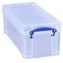 Really Useful Boxes Plastic Storage Box, 6.5 Liters, 17 1/2" x 7" x 6 1/4", Clear