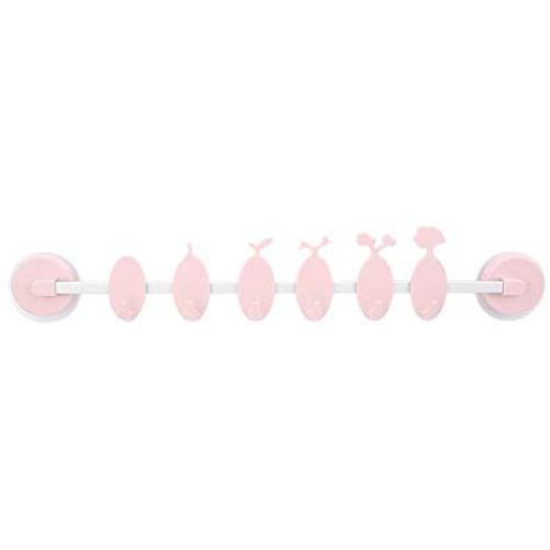 Alinory Hooks, ABS 6 Hooks Clothes Towel Wall Hanger Suction Cup Hanging Hook for Kitchen Bathroom (Pink) Alinory Hooks, ABS 6 Hooks Clothes Towel Wall Hanger Suction Cup Hanging Hook for Kitchen Bathroom (Pink)