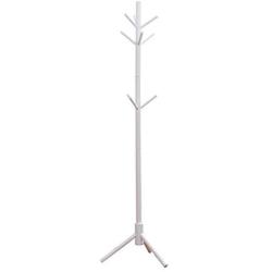 TOPBATHY 1pc Wooden Coat Hat Jacket Stand Tree Holder Hanger Rack Tree Branch Coat Hanger Natural Clothes Organizing Rack(White)