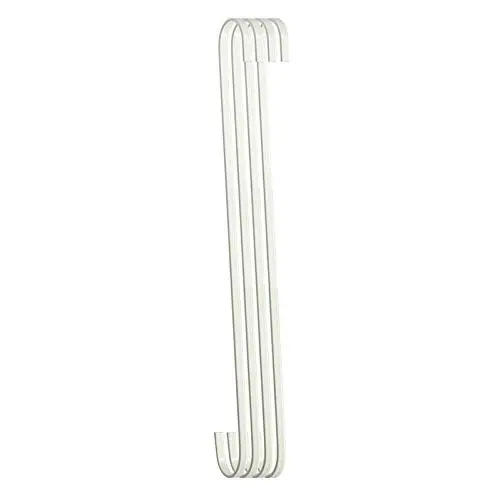 RuiLing 4-Pack 16 Inch White Finish Steel Hanging Flat Hooks - S Shaped Hook Heavy-Duty S Hooks, for Kitchenware, Pots, Utensils, Plants, Towels, Gardening Tools, Clothes RuiLing 4-Pack 16 Inch White Finish Steel Hanging Flat Hooks - S Shaped Hook Heavy-Duty S Hooks, for Kitchenware, Pots, Utensils, Plants, Towels, Gardening Tools, Clothes