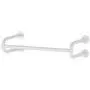 MyGift 24-Inch White Metal Wall-Mounted Garment Hanging Bar MyGift 24-Inch White Metal Wall-Mounted Garment Hanging Bar