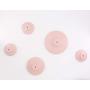 Wall Hooks Coat Hooks 5Pcs Dots Hook Door Hanger Hook for The Wall,Living Room,Bathroom,Home Decor.(Pink)