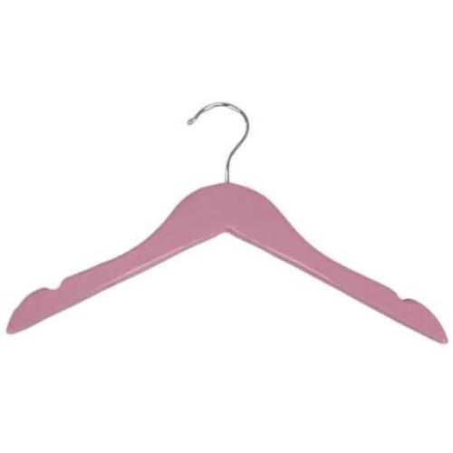 Pillowtex Childrens Wood Top Clothes Hangers - Set of 50 Pink Hangers