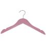 Pillowtex Childrens Wood Top Clothes Hangers - Set of 50 Pink Hangers