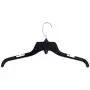 Hangon Recycled Plastic with Notches Shirt Hangers, 17 Inch, Black, 25 Pack Hangon Recycled Plastic with Notches Shirt Hangers, 17 Inch, Black, 25 Pack