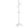 Vlush Rubber Wood Coat Rack Free Standing, 11 Hooks Hallway/Entryway Coat Hat Tree Coat Hanger for Clothes, Suits, Accessories, White Vlush Rubber Wood Coat Rack Free Standing, 11 Hooks Hallway/Entryway Coat Hat Tree Coat Hanger for Clothes, Suits, Accessories, White