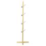 Cxjff Floor Standing Coat Rack Clothes Hat Stand Floor Standing Coat Rack Clothes Hat Tree Stand Hanger Creative Wood 4 Feet 4 Hooks, 45 45 168CM Hanger Modern (Color : Log Color)