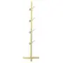 Cxjff Floor Standing Coat Rack Clothes Hat Stand Floor Standing Coat Rack Clothes Hat Tree Stand Hanger Creative Wood 4 Feet 4 Hooks, 45 45 168CM Hanger Modern (Color : Log Color)
