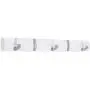 BIRDROCK HOME Folding Hook Coat and Hat Rack - 5 Hooks - 17 Inches - Wall Mount - Decorative Home Storage - Entryway Foyer Hallway Bathroom Bedroom Rail - Satin Nickel Hooks - White Pine Rail BIRDROCK HOME Folding Hook Coat and Hat Rack - 5 Hooks - 17 Inches - Wall Mount - Decorative Home Storage - Entryway Foyer Hallway Bathroom Bedroom Rail - Satin Nickel Hooks - White Pine Rail