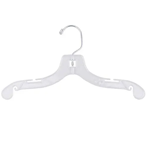 NAHANCO 412 Plastic Child Dress Hanger, 12", Clear (Pack of 100) NAHANCO 412 Plastic Child Dress Hanger, 12", Clear (Pack of 100)