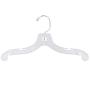 NAHANCO 412 Plastic Child Dress Hanger, 12", Clear (Pack of 100)
