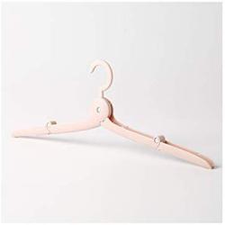 High-tech type Mini Travel Folding Hangers Telescopic Portable Clothes Hanging Travel Slip Drying Rack,Pink