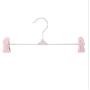 10PC Random Color Colorful Hangers for Clothes Stainless Steel Clip Stand Hanger Pants Skirt Kid Clothes Adjustable Pinch Grip Cabide