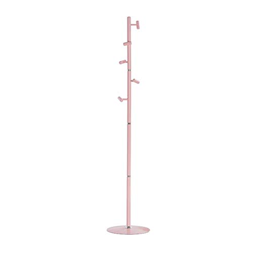 A- Coat Rack Hanger Free Standing 5 Hooks Multi Coat Stand Garment Rack Metal Clothes Jacket Hanger Tree Peg Umbrella Hat Holder