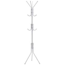 Chrismastopher Home Metal Coat Hat Rack Clothes Hanger Holder Hooks Tree Stand White