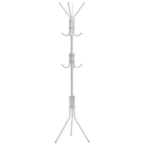 Chrismastopher Home Metal Coat Hat Rack Clothes Hanger Holder Hooks Tree Stand White