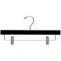 The Great American Hanger Company Black Velvet Pant Hanger w/Adjustable Cushion Clips, Boxes of 25 Flat Wood Bottom Hangers w/Chrome Swivel Hook for Jeans Slacks or Skirt The Great American Hanger Company Black Velvet Pant Hanger w/Adjustable Cushion Clips, Boxes of 25 Flat Wood Bottom Hangers w/Chrome Swivel Hook for Jeans Slacks or Skirt