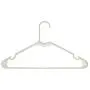 50pc White Tubular Clothes Hanger Set ? Space Saving - Perfect for Dresses and Blouses - Work Great for Shirts, T-Shirts and Scarves - with Transparency App Bar Code